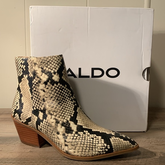 NIB Aldo Drelieua snakeskin booties - Picture 8 of 8